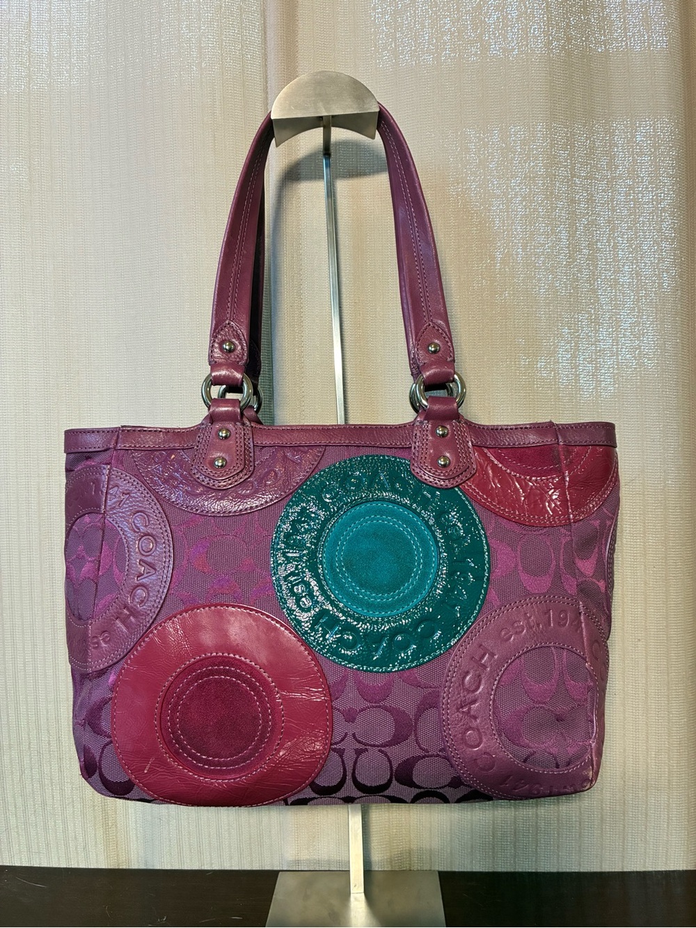 Coach Signature Patchwork Tote - Picture 2 of 4